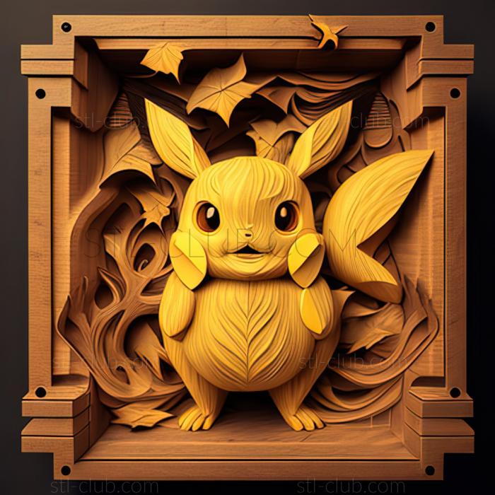 3D model Pokmon Paparazzi Photo Op Pikachu (STL)